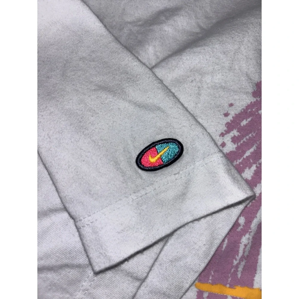 Nike Y2K Graphic‎ T Shirt Mens Xxl Fingerprint World Skate Design White